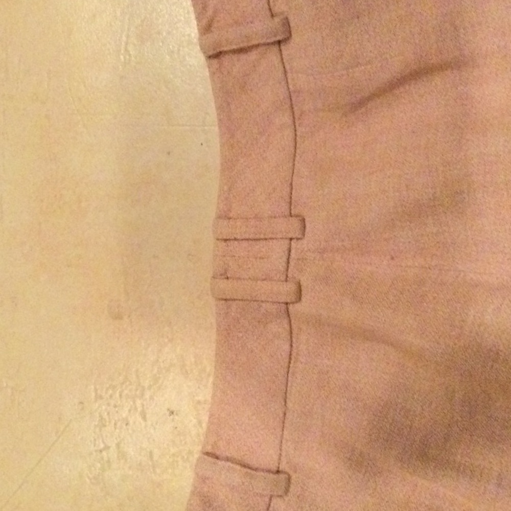 Ann Taylor Pink ams White Linen Pants 4 - Picture 5 of 5